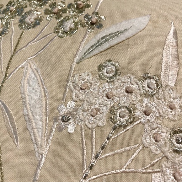 Atira Designs Beige/Gold/Silver/Pink Pillow - Picture 7 of 11